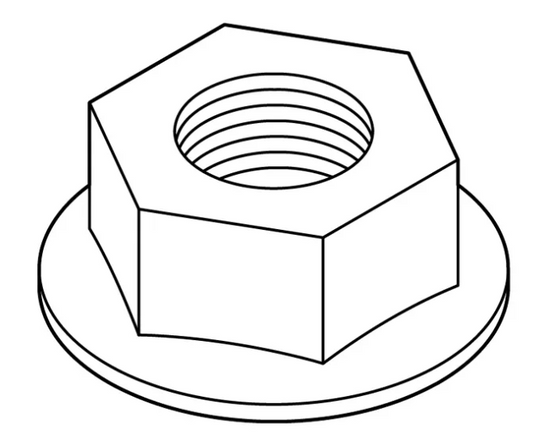 Cushman Nut-Hex M6 Verbus Ripp | Fits E-Z-GO | Part #450452 OEM
