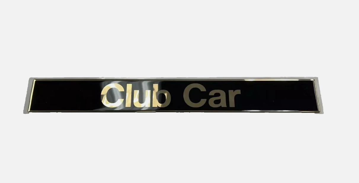 Amber Gold Nameplate Decal for DS | Fits Club Car | Part #101414801 OEM