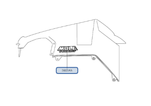 MARK,FR FENDER,MULE PRO-DXT | Fits KAWASAKI | Part #56054-1960 OEM