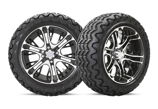 Set of 14" Gloss Black Mercury Wheel with Kraken Tires 23x10.00-14 | Part #47562947004