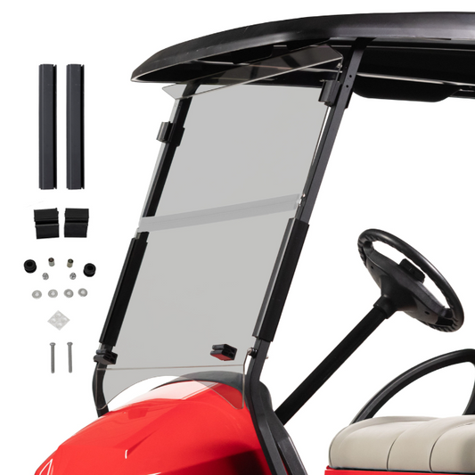RedDot Club Car Precedent/Tempo/Onward Tinted 3/16" Folding Windshield (Years 2004-Up) | Part #10017